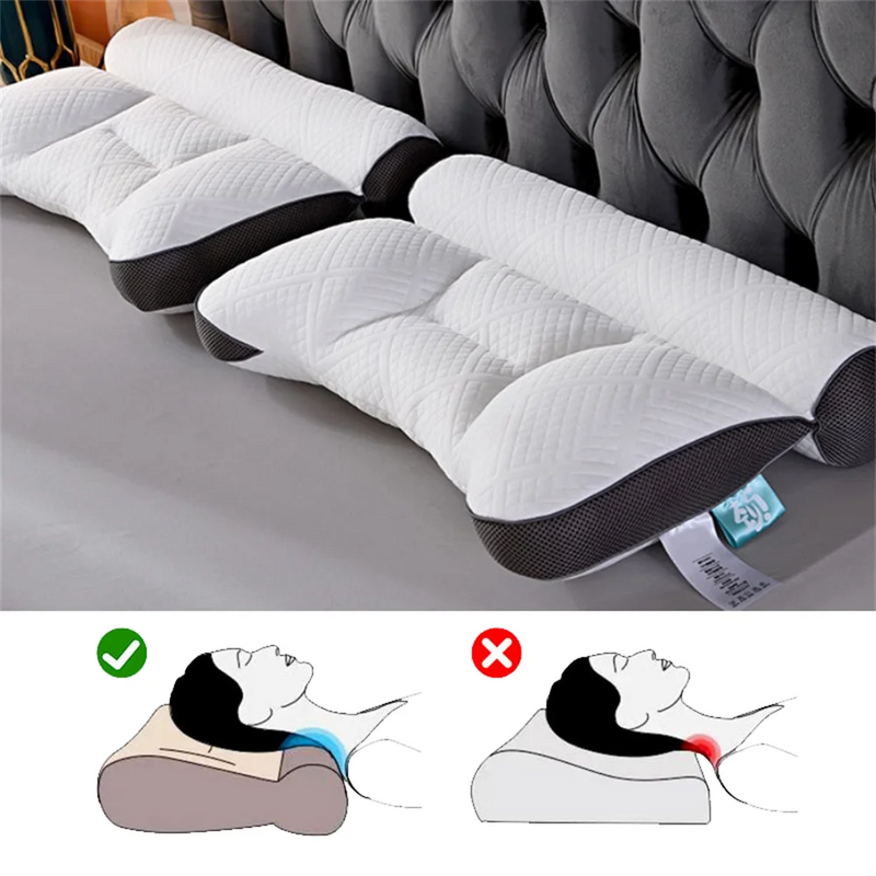 ☁️ หมอนปากมดลูกสําหรับบรรเทาอาการปวดคอ ☁️ | Memory Orthopedic Cotton Pillow
